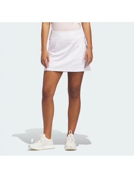 Dzianinowa sukienka Adidas z nadrukiem biała