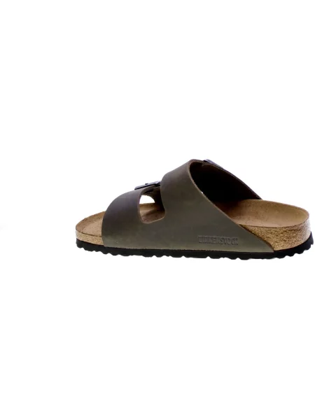 Kožené pantofle Birkenstock zelené