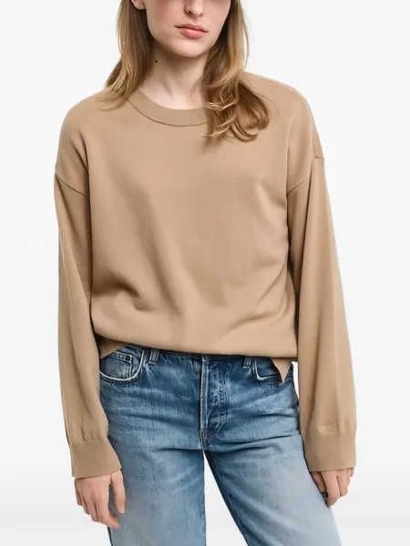 Hanorac crewneck Gant maro