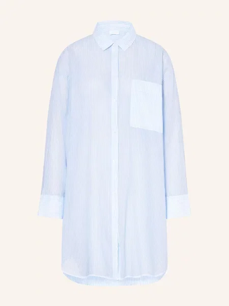 Mey Noční Košile Ze Série Cotton Stripes tmavě modrá bílá