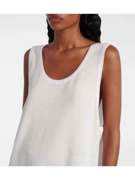 Rochie midi Alaïa de lână până la genunchi de costum alb