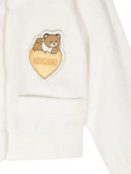 Kardigan dziecięcy Moschino biały
