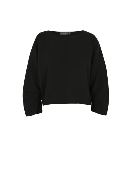 Lniana bluzka Cortana czarna