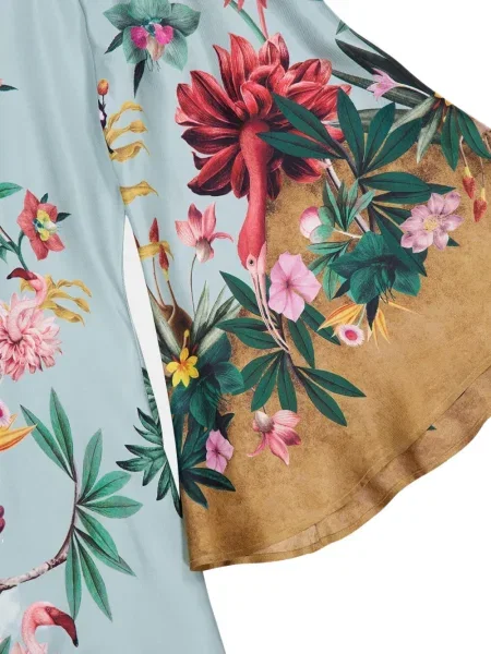 Rochie maxi La Doublej lungă de costum albastru