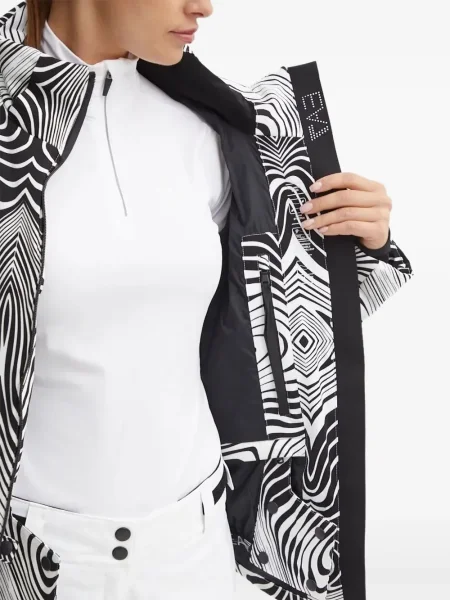 Geacă Ea7 Emporio Armani cu imagine negru