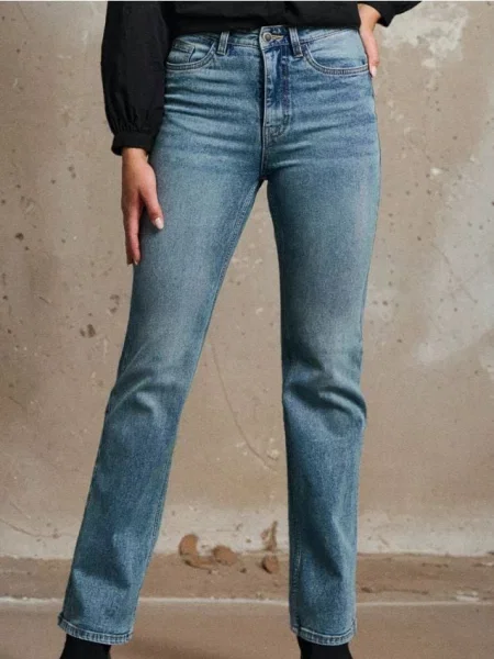 Розкльошені джинси синій