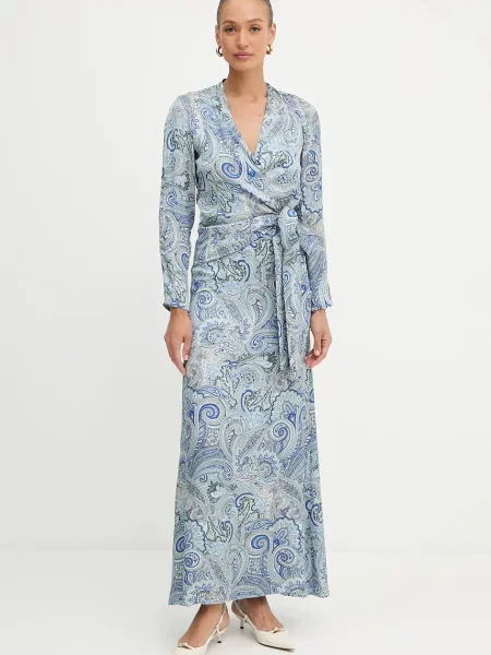 Marciano Guess bluzka ALANIS wzorzysta niebieski