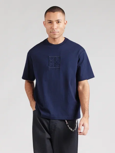 Calvin Klein T-shirt Emblem Graphic Tamnoplava plava
