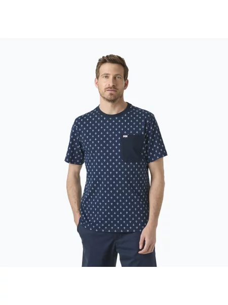 Tricou pentru bărbați Helly Hansen Hudson navy aop