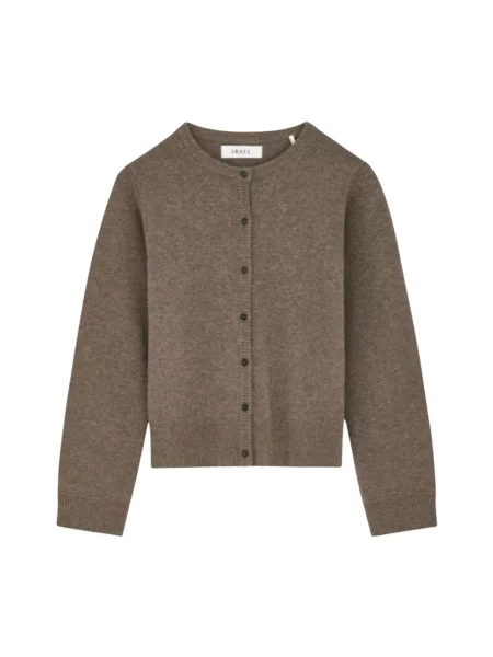 Kardigan Skall Studio wełniany brązowy