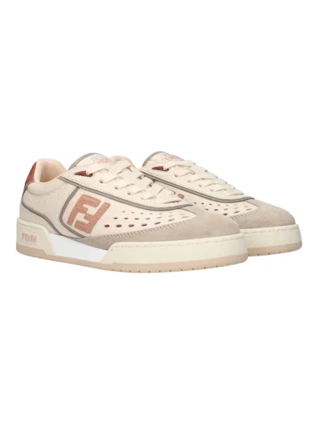 Sneakersy Fendi skórzane różowe