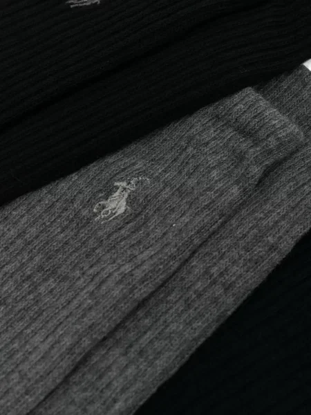 Flisiniai bėgimas kojines Polo Ralph Lauren v formos iškirpte juoda
