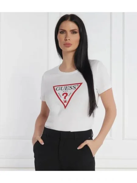 GUESS Tricou alb