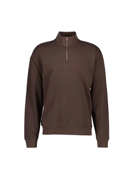 Bluza rozpinana Hugo brązowa