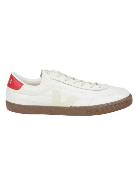 Sneakersy Veja z logo pikowane białe
