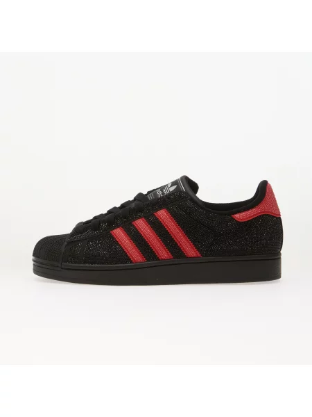 Sneakers adidas Superstar II Core Black/ Better Scarlet/ Silver Met. EUR 36 negru