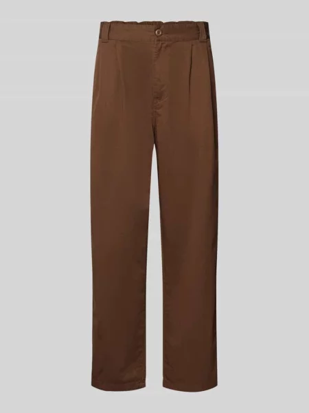 Spodnie o kroju regular fit z zakładkami w pasie i wpuszczanymi model ‘MARV’ Carhartt Work In Progress
