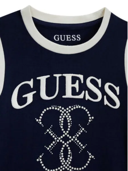 Guess Marškinėliai Tamsiai mėlyna