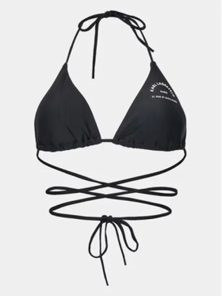 KARL LAGERFELD Верх від купальника Logo чорний