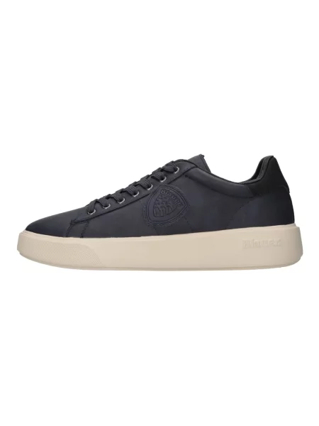 Sneakersy Blauer skórzane niebieskie
