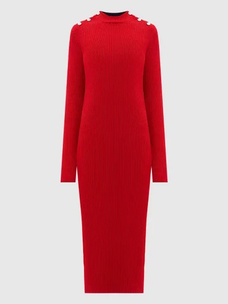 Сукня GARIBO з вовни в рубчик Max Mara Sportmax червона