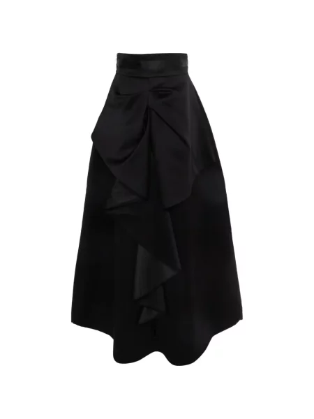Fusta maxi Elisabetta Franchi din satin negru