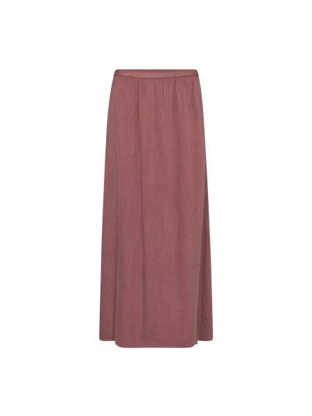 MOS MOSH Spódnice Kobieta brązowy S Skóra Midi Skirts czerwona