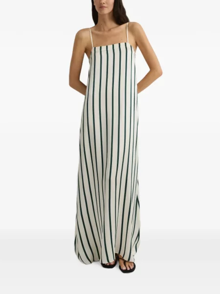 Rochie maxi Bondi Born de mătase alb