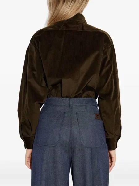 Body Max Mara de catifea cord maro