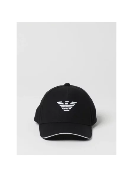 Emporio Armani Akcesoria Mężczyzna ONE SIZE Czapka baseballowa z logo czarny
