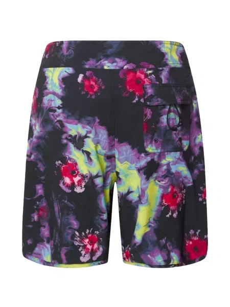 Slip de baie Oakley cu model floral negru