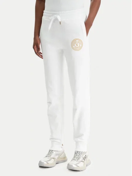 Teplákové kalhoty Versace Jeans Couture bílé