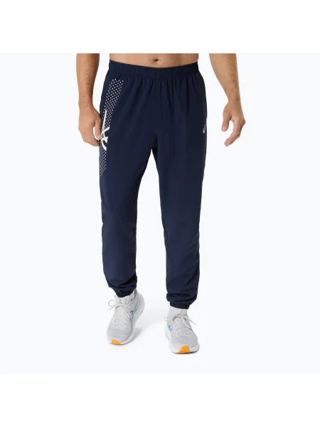 Pantaloni de alergare pentru bărbați ASICS Icon midnight/cream