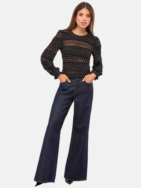 Lipsy Bluză negru alb