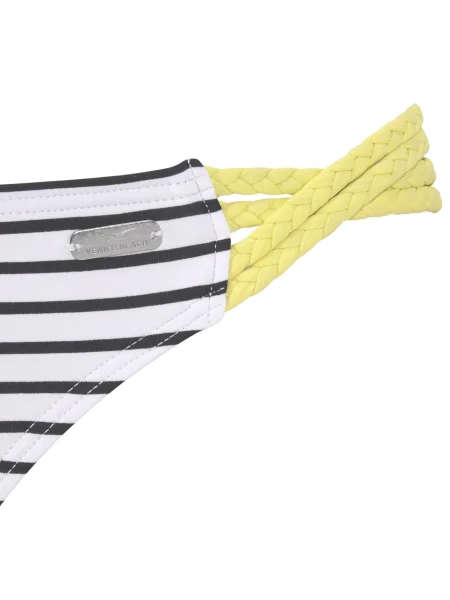 VENICE BEACH Bikini hlačke rumena / črna bela