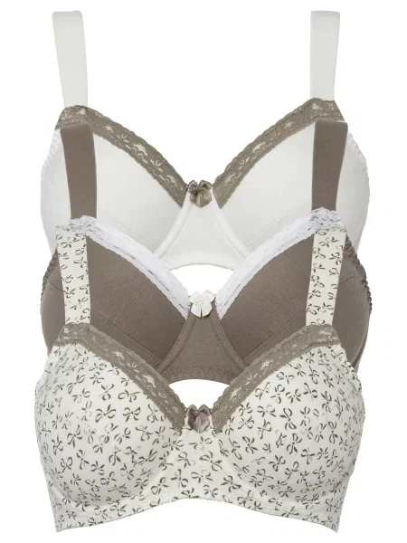 Bonprix Sutien deschis / pământiu bej