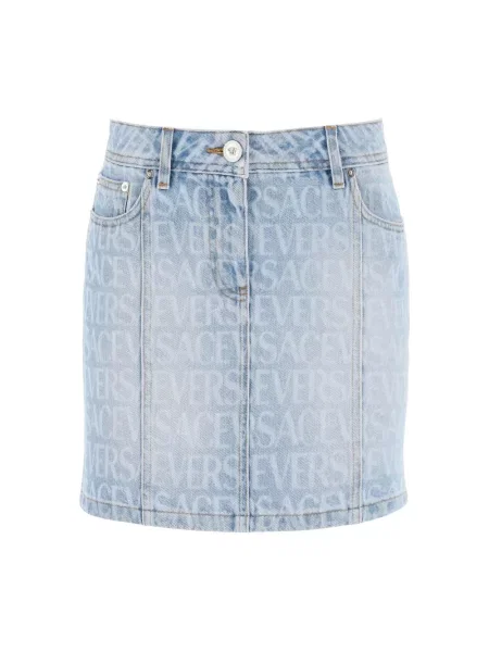 Spódnica mini Versace niebieska