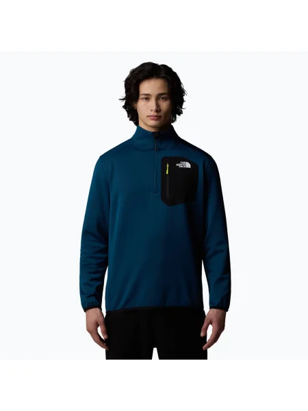 Мъжки суитшърт The North Face Crest Zip midnight petrol/ black черно