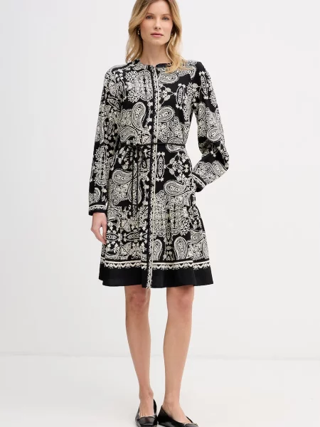OUI rochie de vară din vâscoză negru