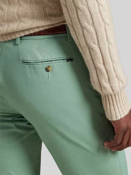Chinosy o kroju slim fit z mieszanki bawełny Polo Ralph Lauren