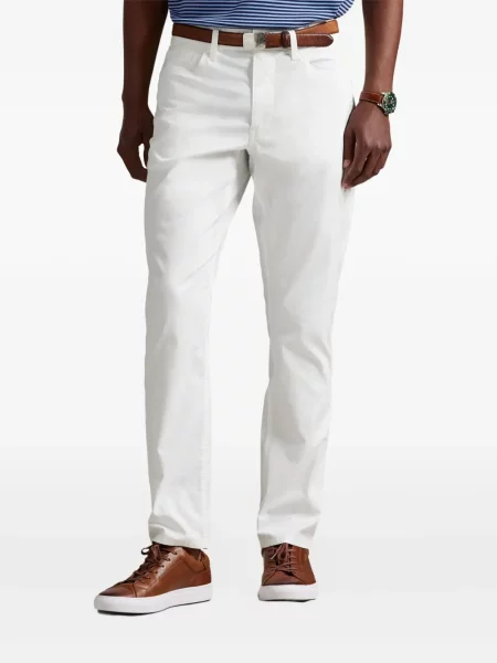 Ριγέ polo Polo Ralph Lauren με κουκούλα με αυτόγραφο λευκό