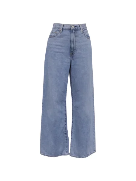 Decupat blugi Levi's® cu talie înaltă albastru