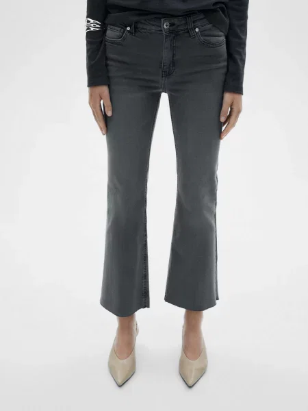 Джинси кльош MANGO сірий