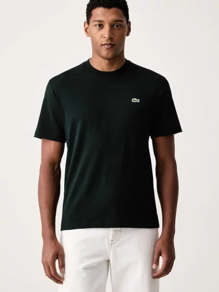 Tricou Lacoste din jerseu verde