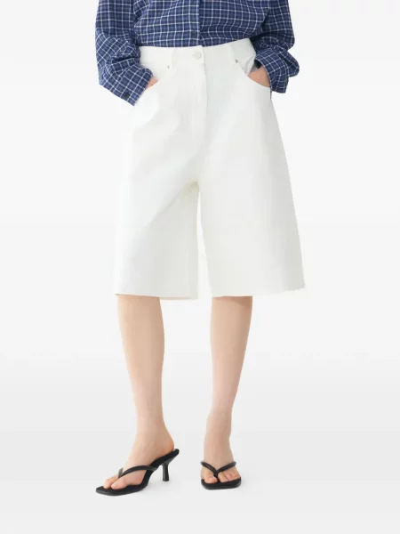 Pantaloni scurți din denim Tomboy alb