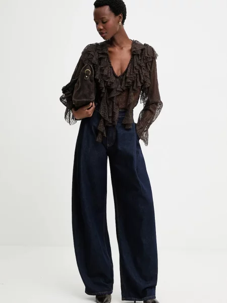 Answear.LAB jeansy granatowy