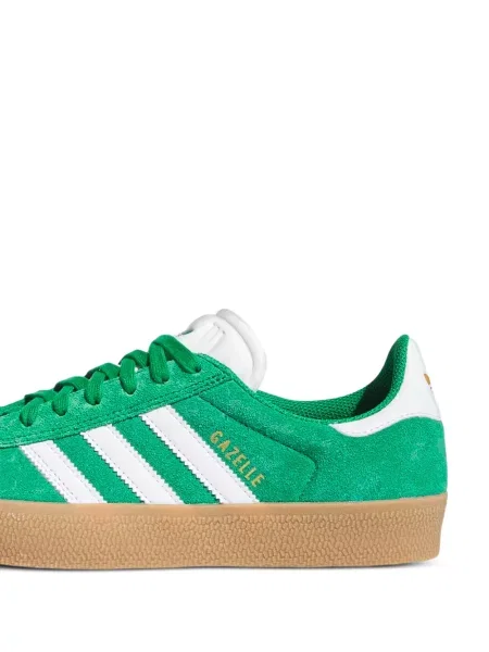 Fűzős csipkés sneaker Adidas Gazelle zöld