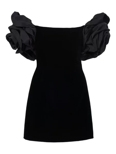 Rochie mini Carolina Herrera de catifea de costum negru