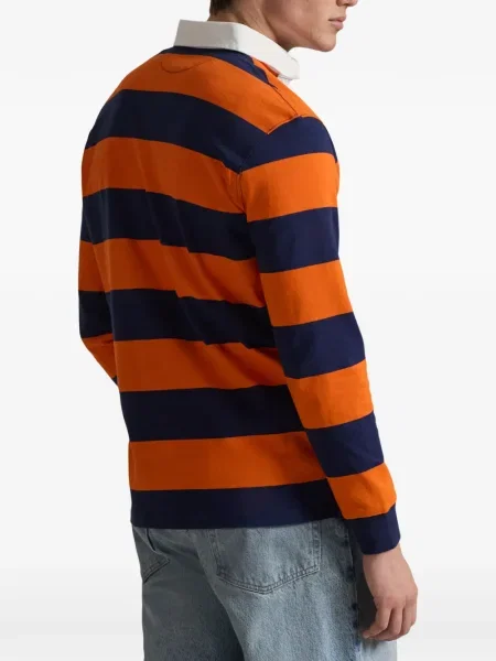 Ριγέ δερμάτινος κάλτσες Polo Ralph Lauren με κορδόνι μαύρο