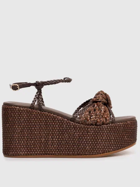 Плетені босоніжки Twinset коричневі